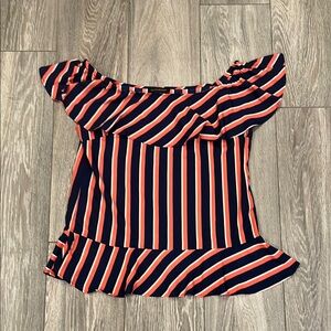 NWOT Banana Republic Ruffled Asymmetrical Sleeveless Blouse